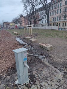 Der Brunnne im offenen Garten auf der Gehestraße.