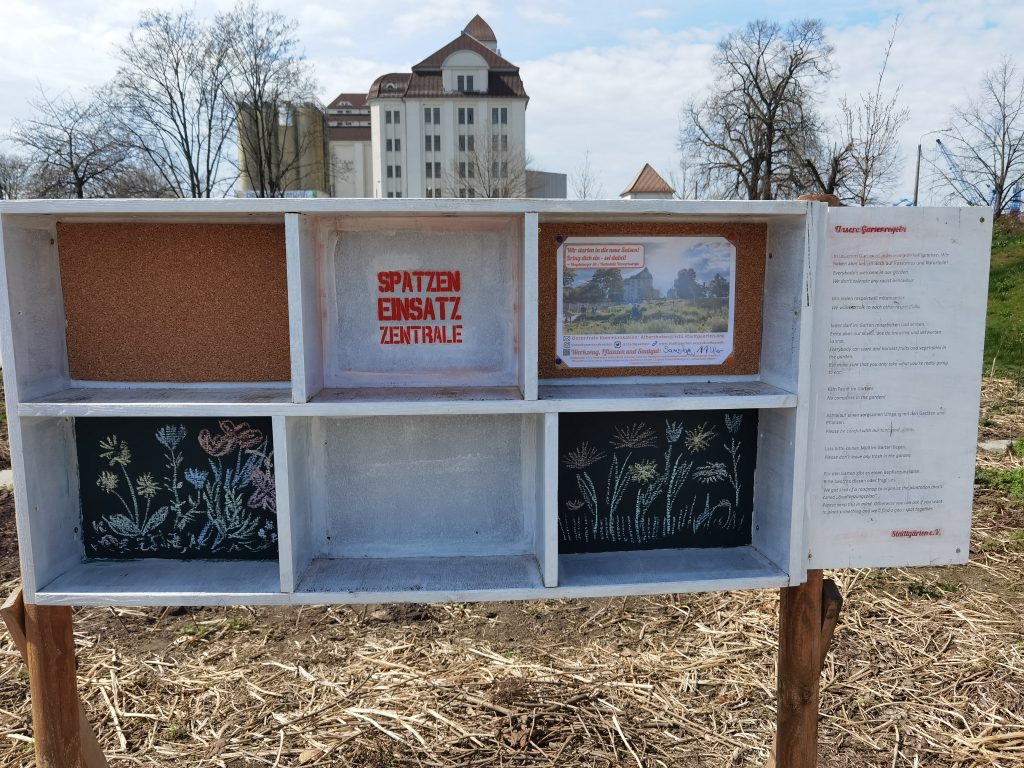 Die neu bemalte und mit Pinnwänden ausgestattete Spatzeneinsatzzentrale.